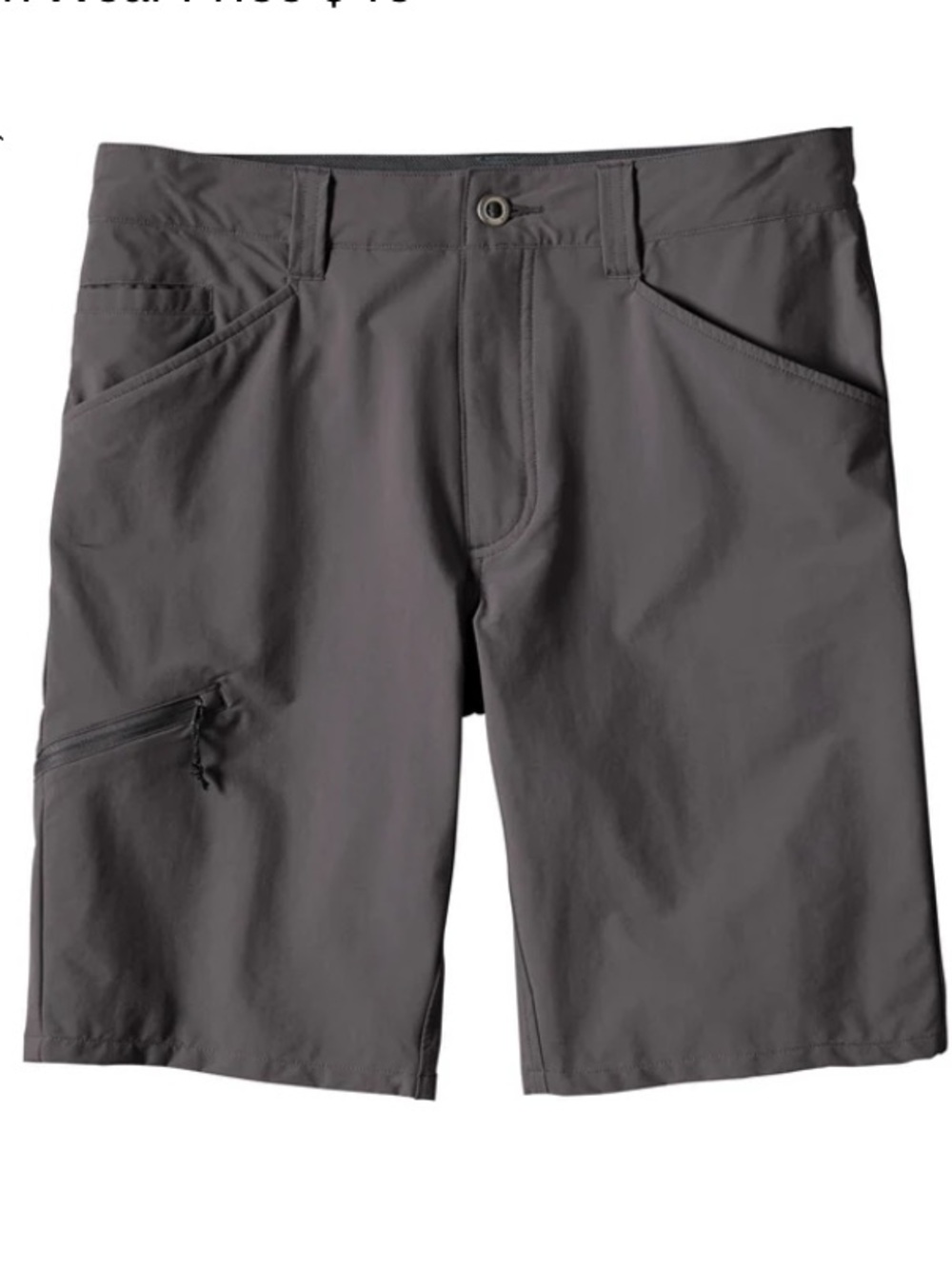 Patagonia Men’s Quandry Shorts 10in Inseam Gray 36